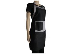 AVENTAL BRIM GOURMET PTO/CINZA M REG R&S