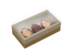 CX DEGUSTACAO C/MOLD 3X50G OURO IDEIA