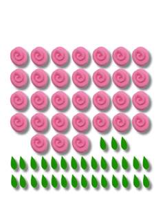 CONFEITOS ROSAS LOLI C/FOLHAS RSA ABELHA