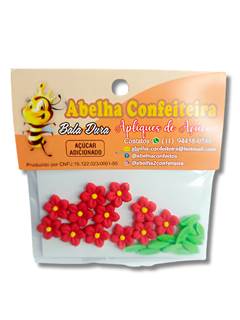 CONFEITO MINI FLOR HIBIS C/FOLH ABELHA