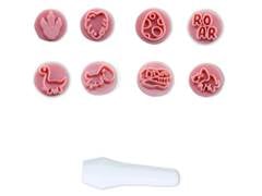 KIT CARIMBO DINOSSAURO ROSA BEBE BLUESTAR