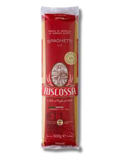 MASSA ITA SPAGHETTI 500G RISCOSSA