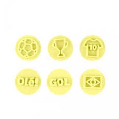 KIT CARIMB FUTEBOL AMR 2CM 7UN BLUE STAR