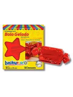 EMB BOLO GELADO 20X22 VRM 100UN LUCKY