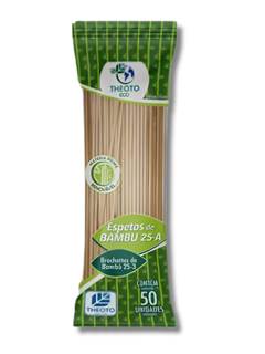 ESPETO BAMBU 250X4MM 50UN THEOTO