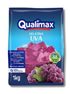 GELATINA PO UVA 1KG QUALIMAX