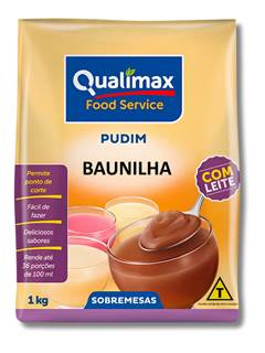 PUDIM LEITE SAB BAUN 1KG QUALIMAX