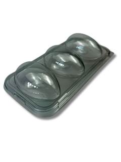 BANDEJA 3 OVOS CRISTAL 50G 5UN FLIP