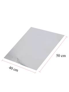 FOLHA CHUMBO PRATA 40X50 10UN CROMUS