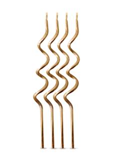VELA ESPIRAL DOURADO 4UN SILVERPLASTIC