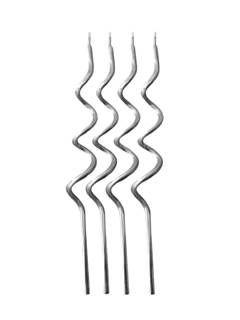 VELA ESPIRAL PRATEADO 4UN SILVERPLASTIC