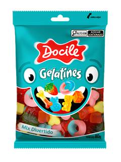 GELATINA FORMATOS MIX 80G DOCILE
