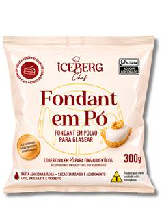 FONDANT EM PO 300G ICEBERG