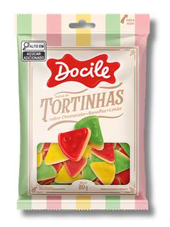 BALA GOMA FATIA TORT 80G DOCILE