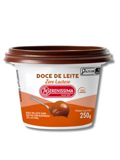 DOCE DE LEITE ZERO LACT 250G LA SERENISSIMA