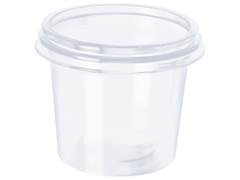 POTE PLASTICO PP TRANSPARENTE COM TAMPA 140ML 25UN COPOBRAS