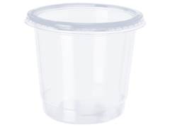 POTE PLASTICO PP TRANSPARENTE COM TAMPA 750ML 25UN COPOBRAS