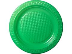 PRATO PLASTICO PS VERDE 15CM 10UN COPOBRAS