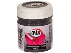 CORANTE EM PO ARTIFICIAL PRETO PO FOSCO AVELUDADO 12X3G