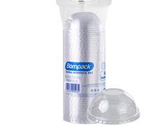 TAMPA TRANSP CUPULA S/FURO 50UN BOMPACK