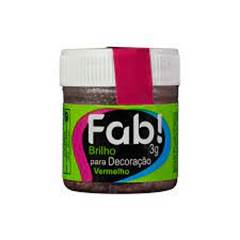 BRILHO PARA DECORACAO VERMELHO 3G FAB