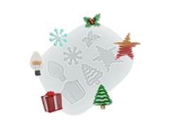 MOLDE SILICONE CONJUNTO DE NATAL 2