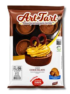 BASE TORTA CHOCOLATE CIRCULAR 70MM 8UN ART TART