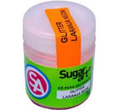 GLITTER PARA DECORAÇÃO LARANJA NEON 5G SUGAR ART