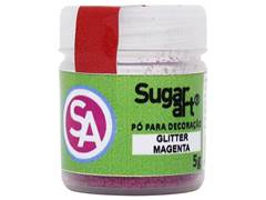GLITTER PARA DECORAC?O MAGENTA 5G SUGAR ART