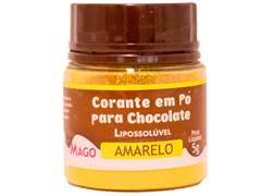 CORANTE EM PO PARA CHOCOLATE AMARELO 5G MAGO