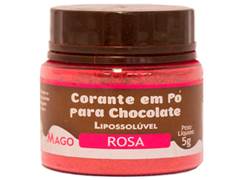 CORANTE PO PARA CHOCOLATE ROSA 5G MAGO