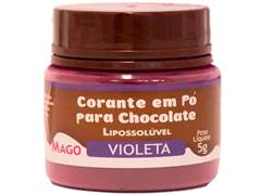 CORANTE EM PO PARA CHOCOLATE VIOLETA 5G MAGO