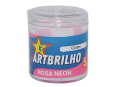 GLITTER ROSA NEON 5G ART BRILHO