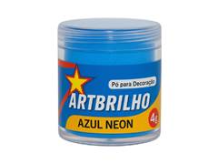 PO P/DECORACAO AZUL NEON 4G ART BRILHO