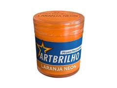 PO P/DECORACAO LARANJA NEON 4G ART BRILHO