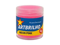 PO P/DECORACAO PINK NEON 4G ART BRILHO