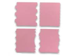 MINI ESPAT DEC 4PCS 7,3X6,3CM ROSA