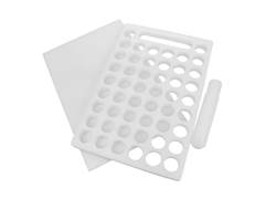 PLACA PORCIONADORA DE DOCES 50 FUROS 13G 1.5X19X28CM SOLRAC