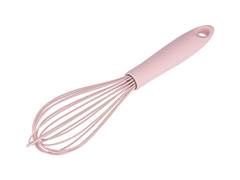 BATEDOR MANUAL FIO SILIC C/CABO PP ROSA 31CM