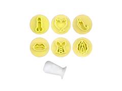 KIT CARIMB EROTICOS AMARELO - PCT C/10