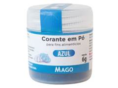 CORANTE EM PO AZUL 6G MAGO
