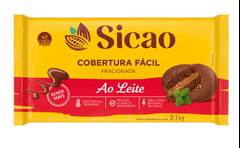 COBERTURA BARRA AO LEITE FÁCIL 2,1KG SICAO
