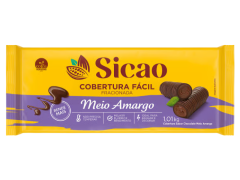 COBERTURA BARRA MEIO AMARGO FACIL 1,01KG SICAO