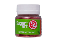 GLITTER PARA DECORACAO VERMELHO 20G SUGAR ART