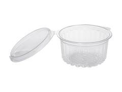 POTE REDONDO DIAMANTE PLASTICO A750D/200UN 350ML CRISTAL PET