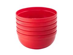 MINI BOWL PP 270ML 5PCS VERMELHA SOLRAC