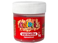 CORANTE EM PO HIDROSSOLUVEL PARA CHOCOLATE VERMELHO 5G COLORIZ