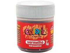 CORANTE EM PO HIDROSSOLUVEL PARA CONFEITARIA VERMELHO 5G COLORIZ