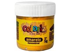 CORANTE EM PO LIPOSSOLUVEL PARA CHOCOLATE AMARELO 5G COLORIZ