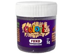 CORANTE EM PO LIPOSSOLUVEL PARA CHOCOLATE ROXO 5G COLORIZ